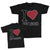 Daddy and Me Outfits I Love My Son Heart - I Love My Daddy Heart Cotton