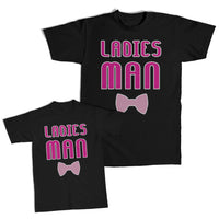 Daddy and Me Outfits Handsome Inside - Ladies Man Bow Dad Cotton