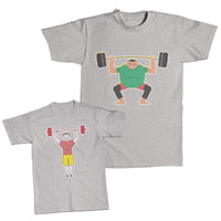 Daddy and Me Outfits Good Dad Sweet - Gym Dad Weight Lifting Cotton