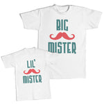 Daddy and Me Outfits Dad Crown Father - Big Mister Beard Cotton