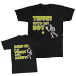 Daddy and Me Outfits Born Play Rugby Daddy Ball - Tennis My Boy Player Cotton