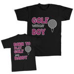 Daddy and Me Outfits Born Play Football Daddy - Golf My Boy Rugby Ball Cotton