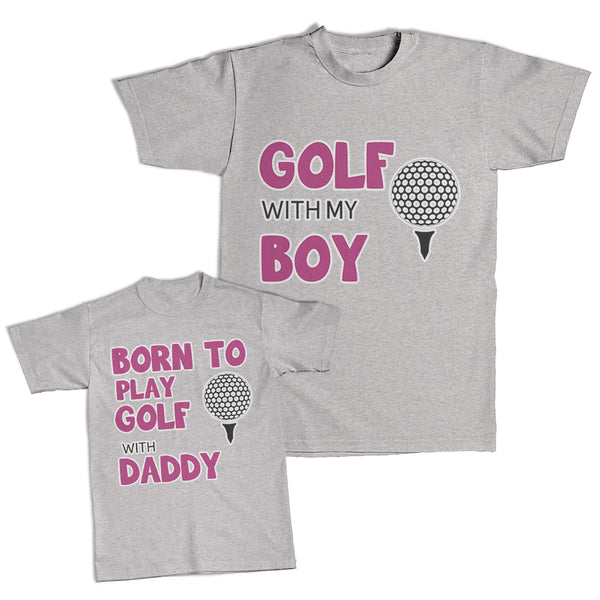 Daddy and Me Outfits Born Play Football Daddy - Golf My Boy Rugby Ball Cotton