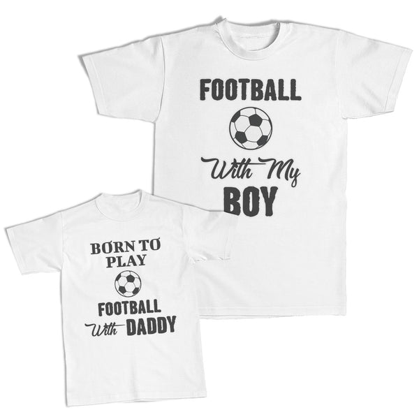 Daddy and Me Outfits Born Go Dancing Daddy Dancer - Football My Boy Cotton