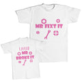 Daddy and Me Outfits My Dad Awesome Son World - Mister Fix Nut Bolt Cotton