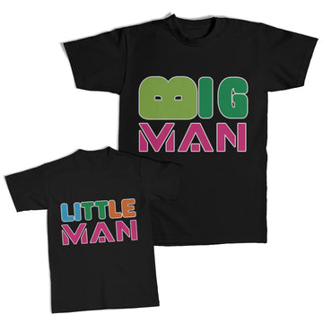 Daddy and Me Outfits Big Man Daddy - Little Man Boy Cotton