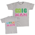 Daddy and Me Outfits Big Man Daddy - Little Man Boy Cotton