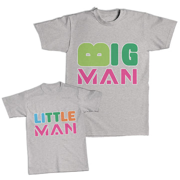 Daddy and Me Outfits Big Man Daddy - Little Man Boy Cotton