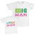 Daddy and Me Outfits Big Man Daddy - Little Man Boy Cotton