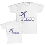Daddy and Me Outfits Airplane Pilot Blue - Airplane Co Pilot Cotton