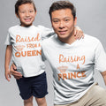 Daddy and Me Outfits Raising A Prince Crown - Raised from A Queen Crown Cotton