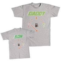 Daddy and Me Outfits Daddy Petrol Level Empty - Son Petrol Level Full Cotton
