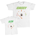 Daddy and Me Outfits Daddy Petrol Level Empty - Son Petrol Level Full Cotton