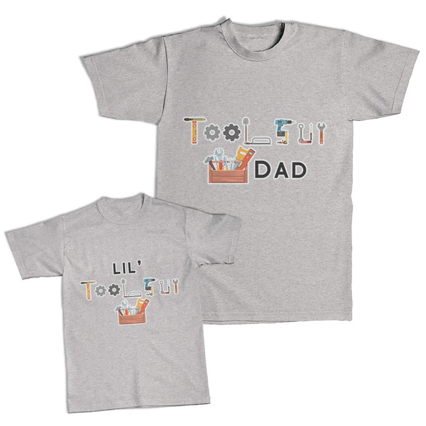Daddy and Me Outfits Travel Aeroplane Journey - Tools Dad Cotton