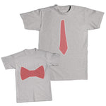 Daddy and Me Outfits Small Trucks Transportation - Necktie Men Cotton