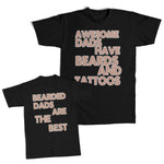 Daddy and Me Outfits Growing Pot Heart Awesome Dads Beards Tattoos Cotton