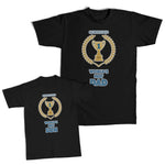 Daddy and Me Outfits Am Birthday Boy Heart Certified Worlds Dad Trophy Cotton