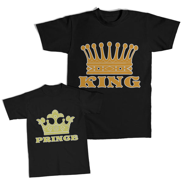 Daddy and Me Outfits Fantasy Little Dragons Prince Royalty Crown Ruler Cotton