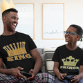Daddy and Me Outfits Fantasy Little Dragons Prince Royalty Crown Ruler Cotton