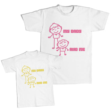 Daddy and Me Outfits Together We Rock - My Daddy and Me Cartoon Cotton