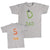 Daddy and Me Outfits D for Dad Cartoon Snake - S for Son Snake Cartoon Cotton