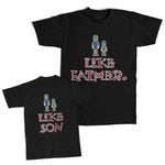 Daddy and Me Outfits Like Father Roller Skating Dad Son - like Son Cotton