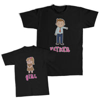 Daddy and Me Outfits Girl Baby Small - Father Man Standing Man Cotton