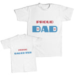 Daddy and Me Outfits Proud Daughter Heart Love - Proud Dad Heart Love Cotton