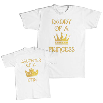 Daddy and Me Outfits Daughter of A King Crown - Daddy of Princess Crown Cotton