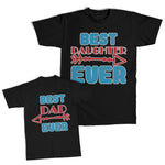 Daddy and Me Outfits Best Dad Ever Arrow - Best Daughter Ever Arrow Cotton