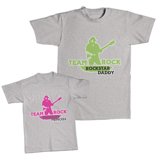 Daddy and Me Outfits Team Rock Princess Rock Star - Team Daddy Rock Cotton
