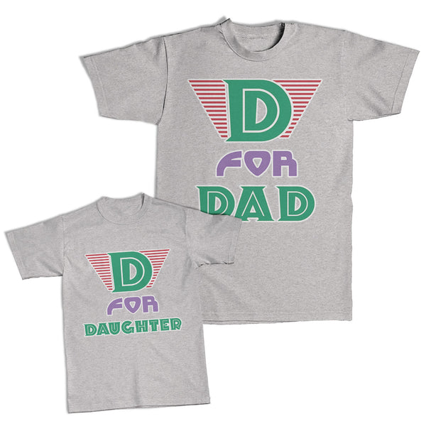 Daddy and Me Outfits D for Daughter - D for Dad Cotton