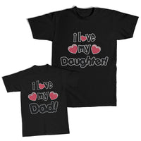 I Love My Dad Heart - I Love My Daughter Heart