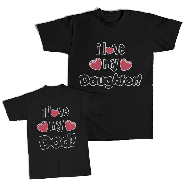 I Love My Dad Heart - I Love My Daughter Heart