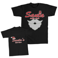 Daddy and Me Outfits Santa Cover Hat Beard Christmas Santa's Helper Cotton