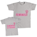 Daddy and Me Outfits Feminist Female Symbol - in Training Female Cotton
