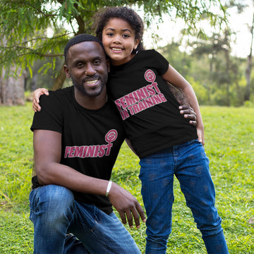 Daddy and Me Outfits Feminist Female Symbol - in Training Female Cotton
