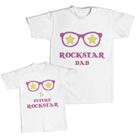 Daddy and Me Outfits Rock Star Dad Star - Future Rock Shades Star Music Cotton