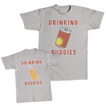 Daddy and Me Outfits Drinking Buddies Liquor Bottle - Milk Bottle Cotton