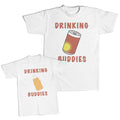 Daddy and Me Outfits Drinking Buddies Liquor Bottle - Milk Bottle Cotton