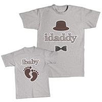 Daddy and Me Outfits I Daddy Hat Bow - I Baby Baby Foot Cotton