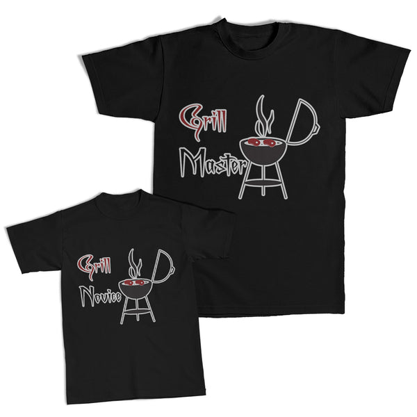 Daddy and Me Outfits Barbeque Grill Master - Barbeque Grill Novice Cotton
