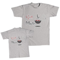 Daddy and Me Outfits Barbeque Grill Master - Barbeque Grill Novice Cotton