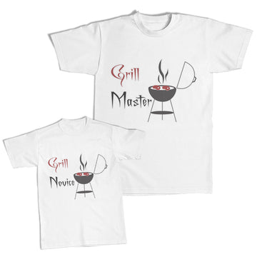 Daddy and Me Outfits Barbeque Grill Master - Barbeque Grill Novice Cotton