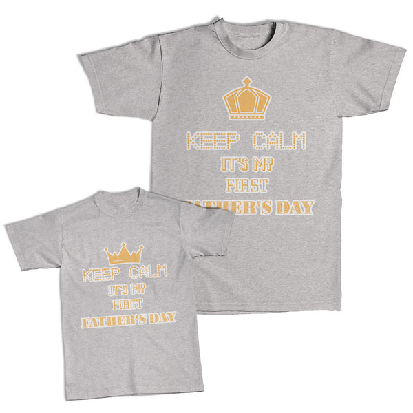 Daddy and Me Outfits Monster Ugly - Keep Calm My Fathers Day Crown Cotton