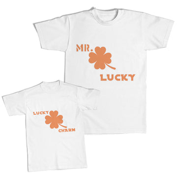 Daddy and Me Outfits King Crown Mister Lucky Petals Clover Patricks Cotton