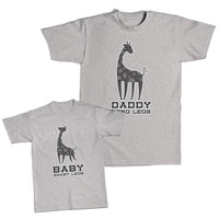 Daddy and Me Outfits Little Nerd - Daddy Long Legs Giraffe Cotton