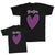 Daddy and Me Outfits Our First Fathers Day Beard - Love Papa Heart Cotton