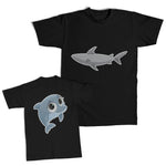 Daddy and Me Outfits Did We Just Become Friends - Sharks Animal Cartoon Cotton