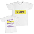 Daddy and Me Outfits Little Friend Hat - Yup Yes Funny Cotton
